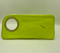 Hands Free Bracelet Clutch -Medium-  neon skin with silver Ring