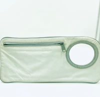 Hands Free Bracelet Clutch -Medium-  White skin blue pale Ring- marks  on edges