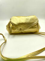 Sofia Convertible Bag in Metallic soft as butter Gold color