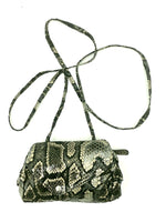 Sofia Convertible Bag in Python print on soft lamb  leather