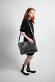 Audrey Large Messenger/Laptop Bag in Graphite